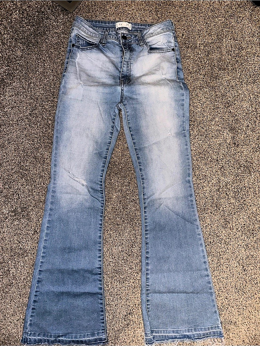 Harper Heritage Flare Jeans in Blue